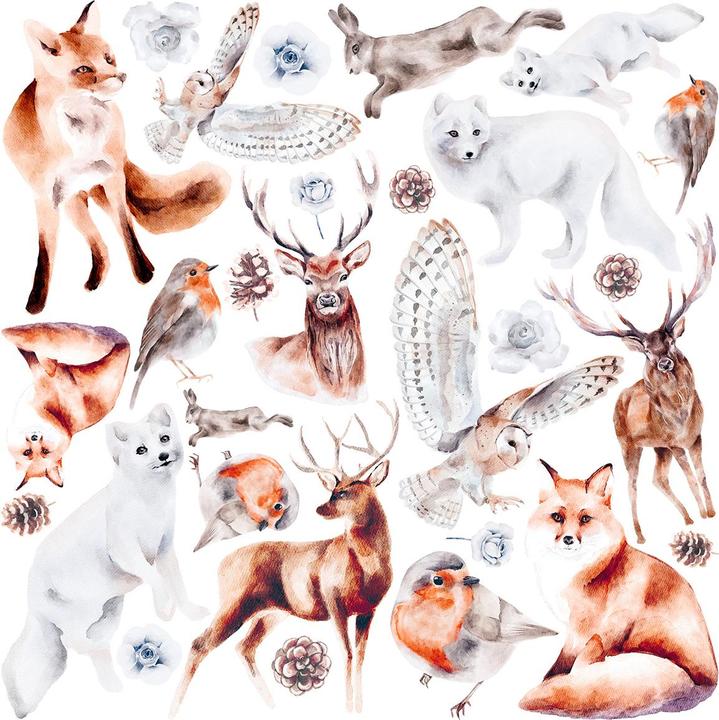 Actual product image Ciao Bella Vellum Paper "Winter Journey", 15 x 15 cm, 6 sheets (90 g/m², 1 x)