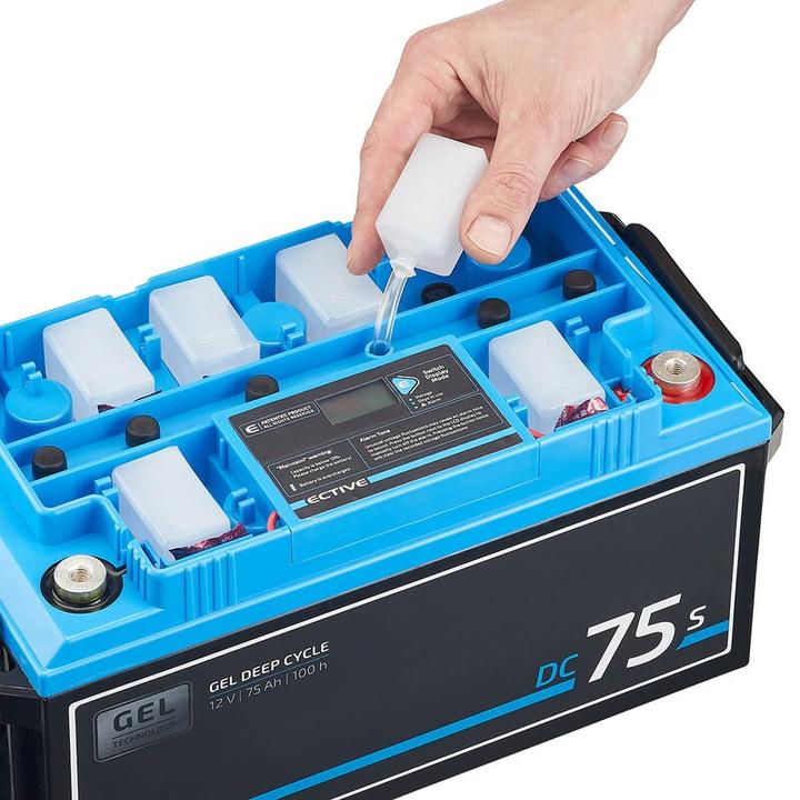 Produktbild Ective Deep Cycle AGM Versorgungsbatterie 12V 115Ah m Display Batterie Wohnmobil (12 V, 115 Ah)