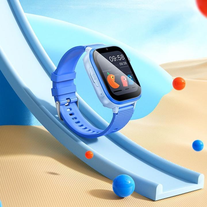 Actual product image Hoco Headphone with microphone smartwatch for kids with call function 4G Y101 blue