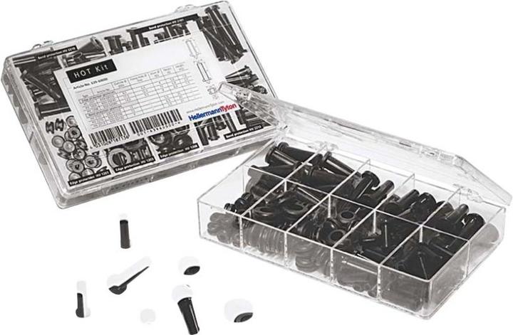 Produktbild HellermannTyton Knickschutztüllen-Set PVC HOTK (173 mm, 100 Stk.)