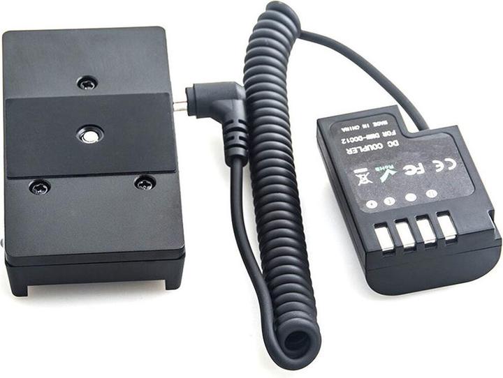 Produktbild Caruba Panasonic DMW DCC12 Volldecodierung Dummy Batterie +F970 Batteriezwickel (Federkabel) (Kamera Akku)