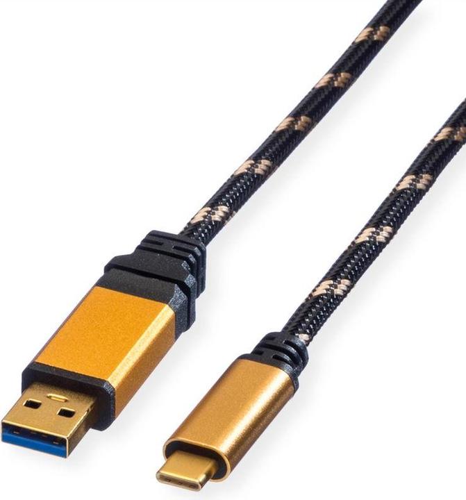 Produktbild Roline USB A – USB C (0.50 m, USB 3.2 Gen 2, 4.50 W)