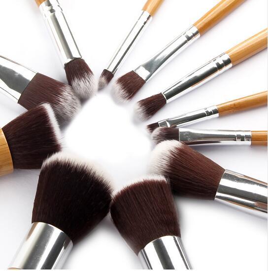 Immagine prodotto PhoneLook Set di pennelli professionali per il trucco Pennelli cosmetici in bambù 11 pezzi (Set)