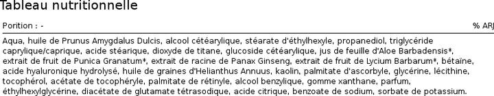Valeurs nutritives et ingrédients Bioearth Masque facial Antiage aux baies Baies de goji Baie de loup 100 ML (100 ml)