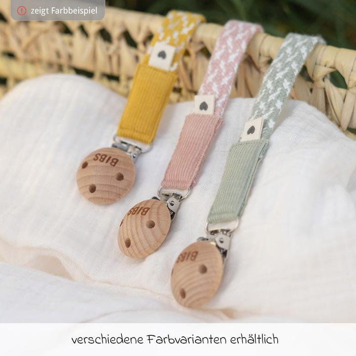 Actual product image Bibs Plaited dummy chain, sage/ ivory (1 x)