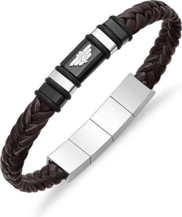 Produktbild Police Wavebreaker (19 cm, Edelstahl/Leder)