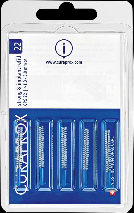 Produktbild Curaprox CPS 22 Implant Bürste blau 5 Stk (5 x)