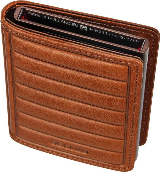 Produktbild Secrid Premium Slimwallet Emboss Lines cognac