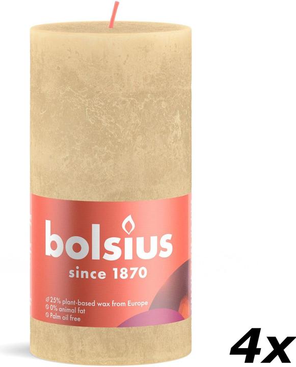 Immagine prodotto Bolsius Set di 4 candele a colonna (4 pz.)