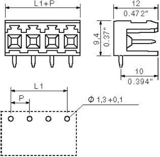 Actual product image Weidmüller SLA 14/90 4.5SN OR BX Male connector Total number of poles 14 No. of rows 1 No. of poles Total