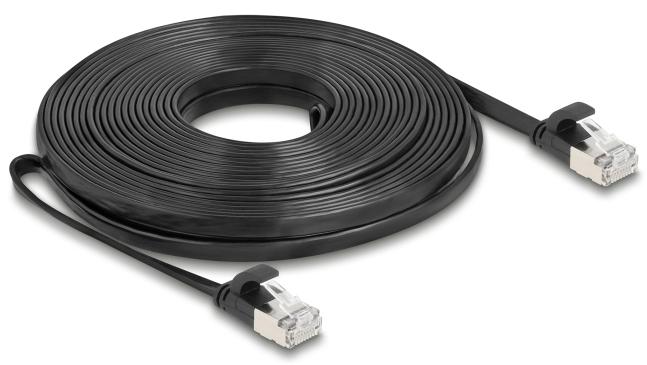Actual product image Delock RJ45 Flachband Patchkabel Stecker zu Stecker Cat.6A 1 (U/FTP, CAT6a, 10 m)