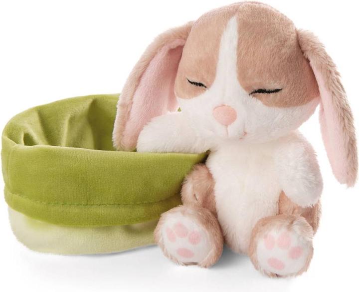 Produktbild NICI 48709 Kuscheltier Hase cappuccino 12cm schlafend im (12 cm)