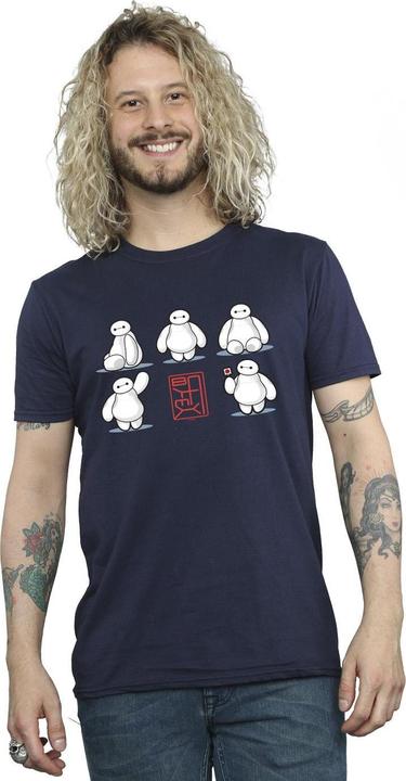 Immagine prodotto Disney Big Hero 6 Baymax Many Poses Maglietta Uomo (XL)