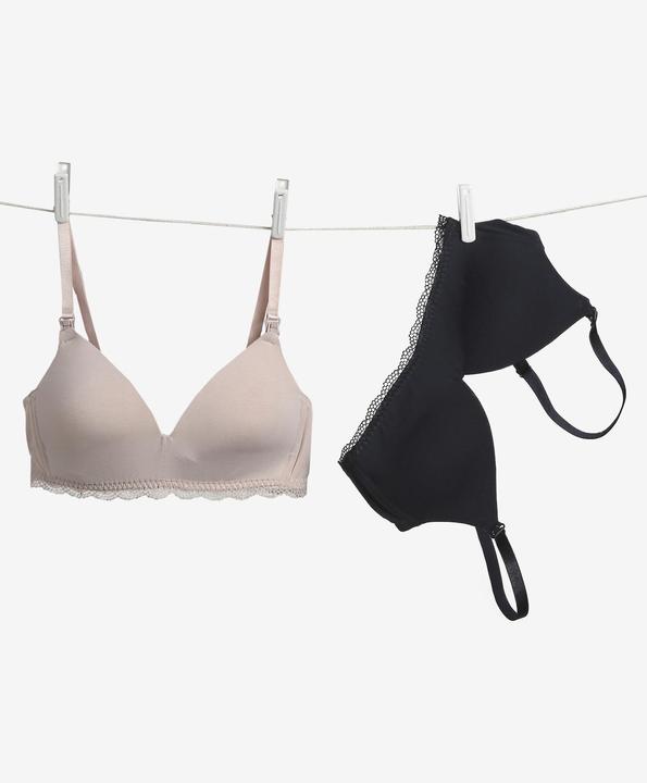 Vertbaudet 2er-Pack bügellose Still-BHs aus Bambusvikose