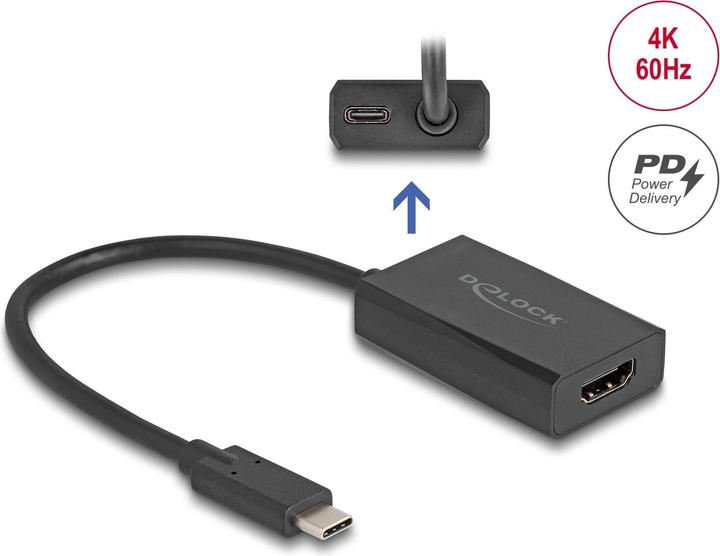 Produktbild Delock Adapter HDMI Buchse zu USB Type-C Stecker (DP Alt Mod (HDMI, 16 cm)