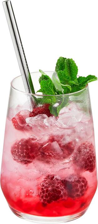 Actual product image GEFU Stainless steel drinking straws FUTURE, 18 cm (4 x)