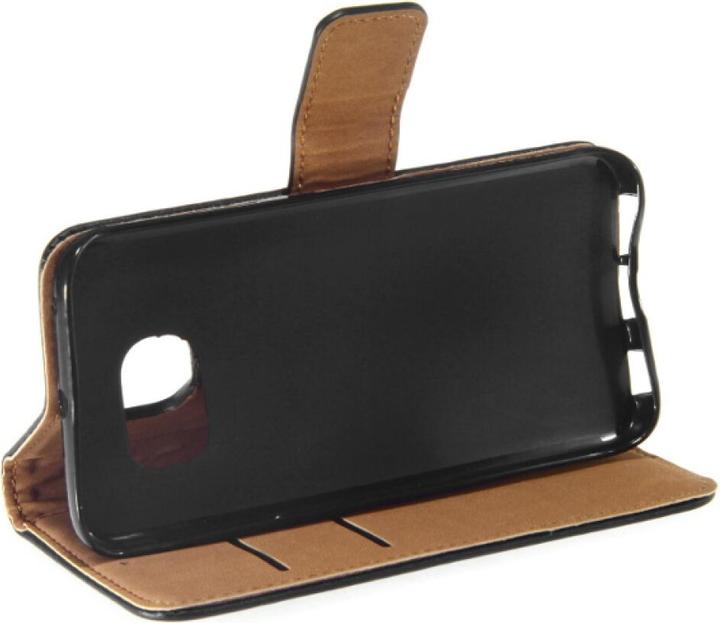 Immagine prodotto OEM Custodia a libro in pelle sottile per Galaxy S6 Edge - nero 4250710561360 (Samsung Galaxy S6 Edge)