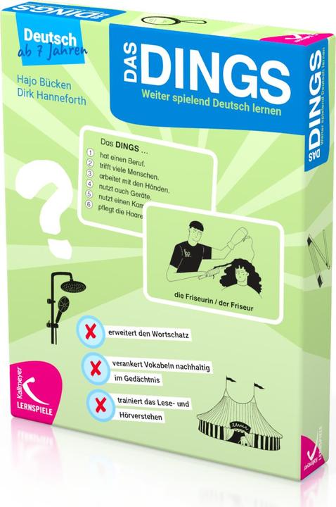 Image du produit Das Dings. Weiter spielend Deutsch lernen (Allemand, La flexion Hajo, Dirk Hanneforth, 2021)