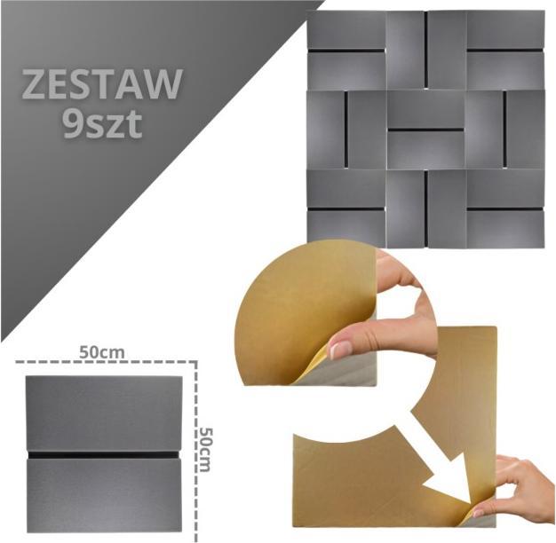Produktbild No Name DNA AM6 GY Akustikplatte Set mit 9 Stk. grau (9 Stk.)