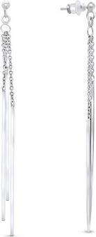 Brilio Silver - Stylish long earrings made of EA22 silver