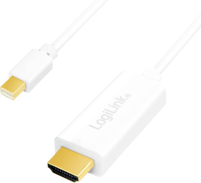 Actual product image LogiLink Mini DisplayPort — HDMI (Typ A) (3 m, DisplayPort)