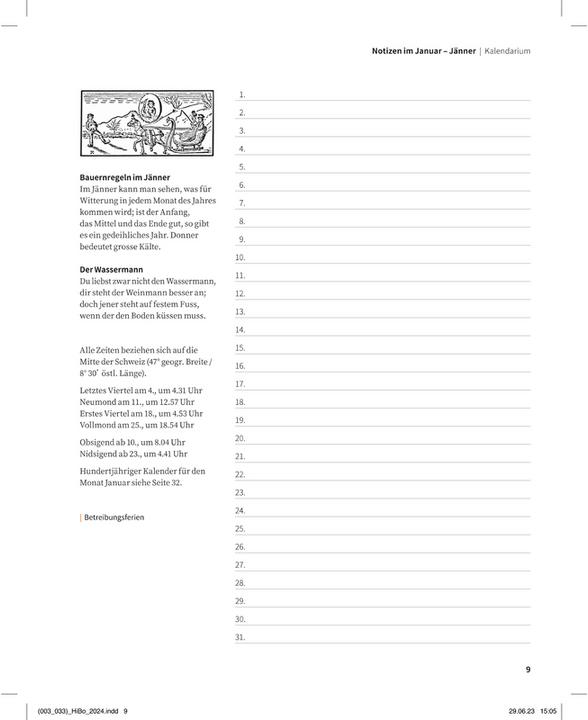 Actual product image Calendario Il Bot zoppo (17.5 x 27.5 cm, German)