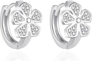 Immagine prodotto Agato - Tiny silver earrings with a flower AGT-ED008KW