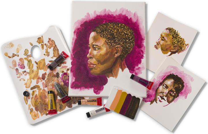 Actual product image Amsterdam Acrylic paint portrait 6 tubes à 20 ml (Multicoloured, 20 ml)