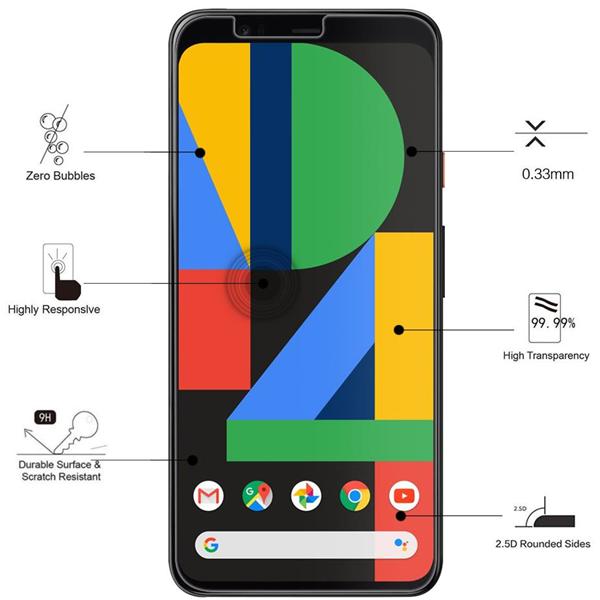 Actual product image Eiger Mountain Glass Clear (1 Piece, Google Pixel 4 XL)
