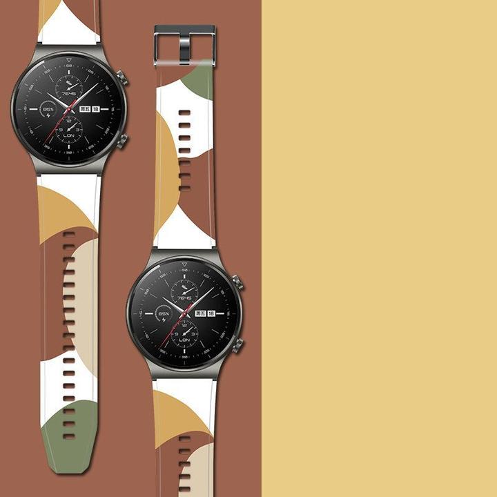 Produktbild Hurtel Strap Moro Band For Huawei Watch GT2 Pro Silicone Strap Watch Bracelet Pattern (5) (Kunststoff)