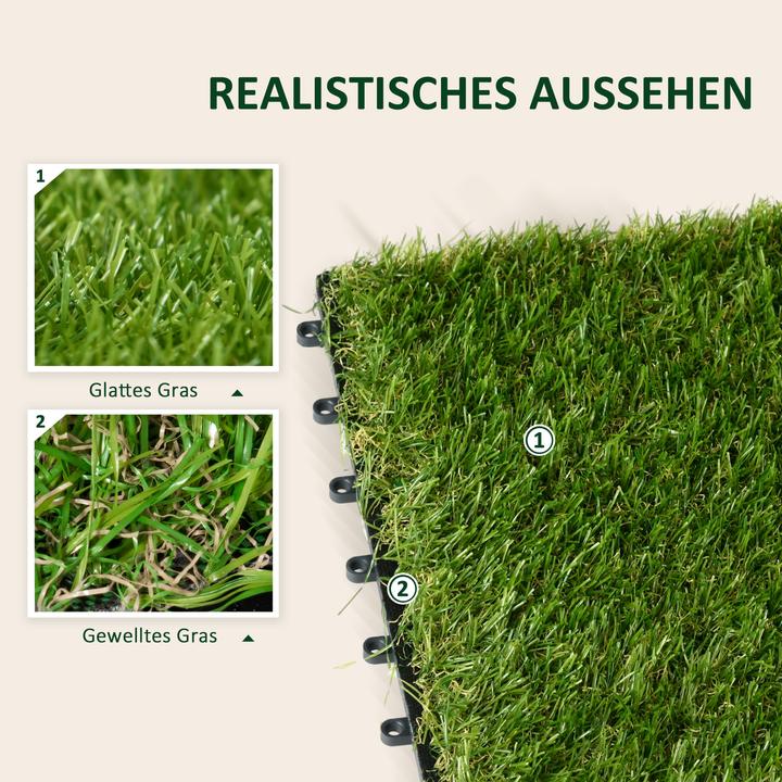 Image du produit Outsunny Gazon synthétique (10 x, 30 x 30 cm)