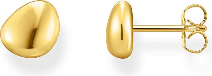 Actual product image Thomas Sabo Stud earrings organic design (750 yellow gold gilding, 925 sterling silver)