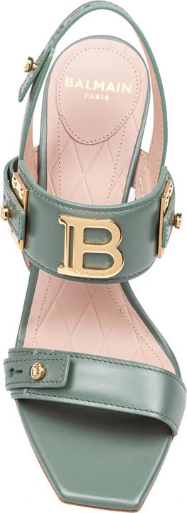 Actual product image Balmain leather sandal color green (37)