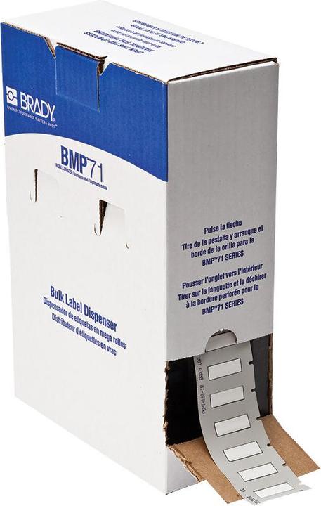 Actual product image Brady BM7-187-1-7641, Halogen-free PermaSleeve, polyolefin heat-shrink tubing, 2:1, white, matt, 25.4