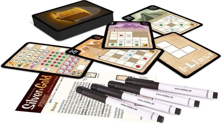 Actual product image NSV Silver & Gold Pyramids - the game for endless adventures (German)