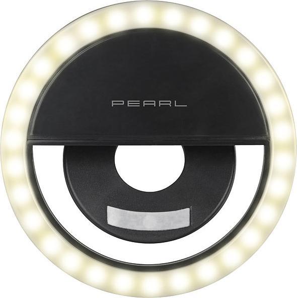 Produktbild Pearl Akku-Aufsteck-Ringlicht für Smartphones
