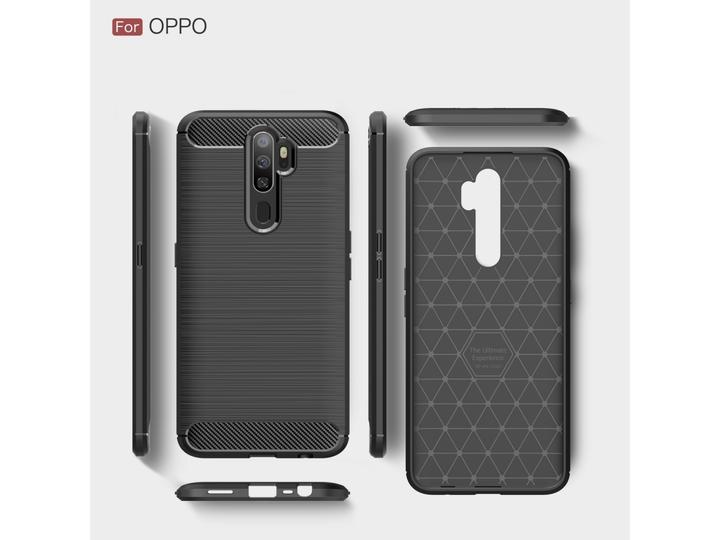 Immagine prodotto Screenguard Oppo A5 2020 Custodia Carbon Brushed Soft TPU (Oppo A5 (2020))