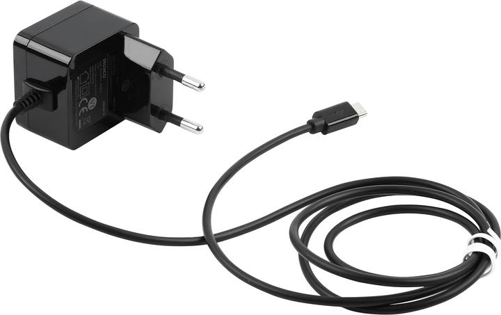 Actual product image Deltaco USB wall charger Micro USB cable, 1 m, 2.4 A, 12 W, black (12 W)