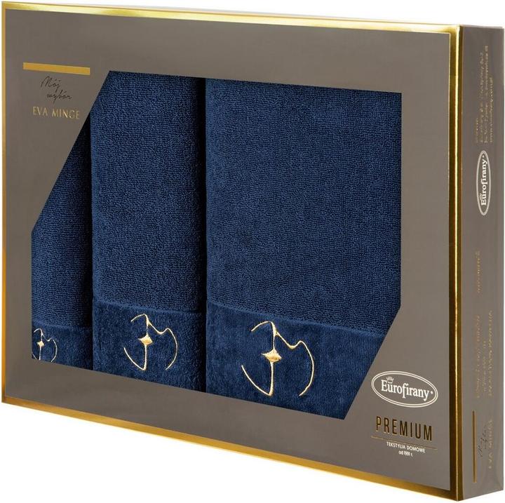 Actual product image Eurofirany EVA MINGE set of GAJA towels in elegant packaging, perfect as a gift, 550 g/m2 30x50 cm, 50x9 (50 x 90 cm, 30 x 50 cm, 70 x 140 cm)