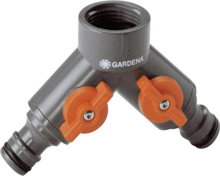 Actual product image Gardena Two-way valve (Tap adaptor, Multi-coupling, 13 mm)