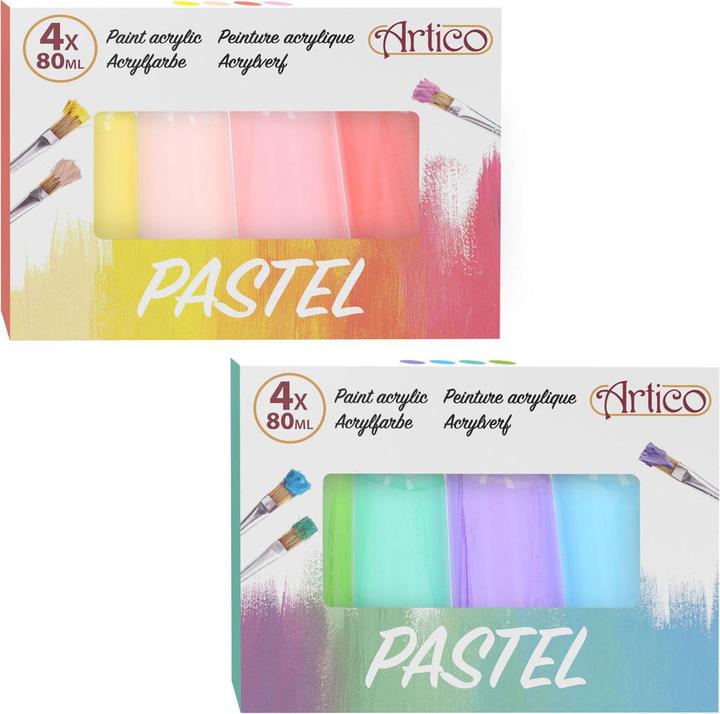 Artico Paint Acrylic Pastel (Assorted, Multicolor, 320 ml)