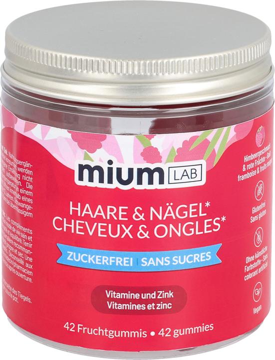 Mium Lab Vitamingummis Haare & Nägel (42 Stück, Gummies, 140 g)