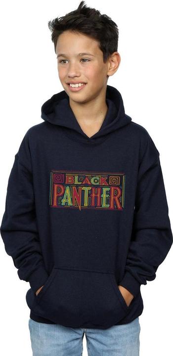 Immagine prodotto Black Panther Tribal Logo Felpa con Cappuccio Ragazzi (116)