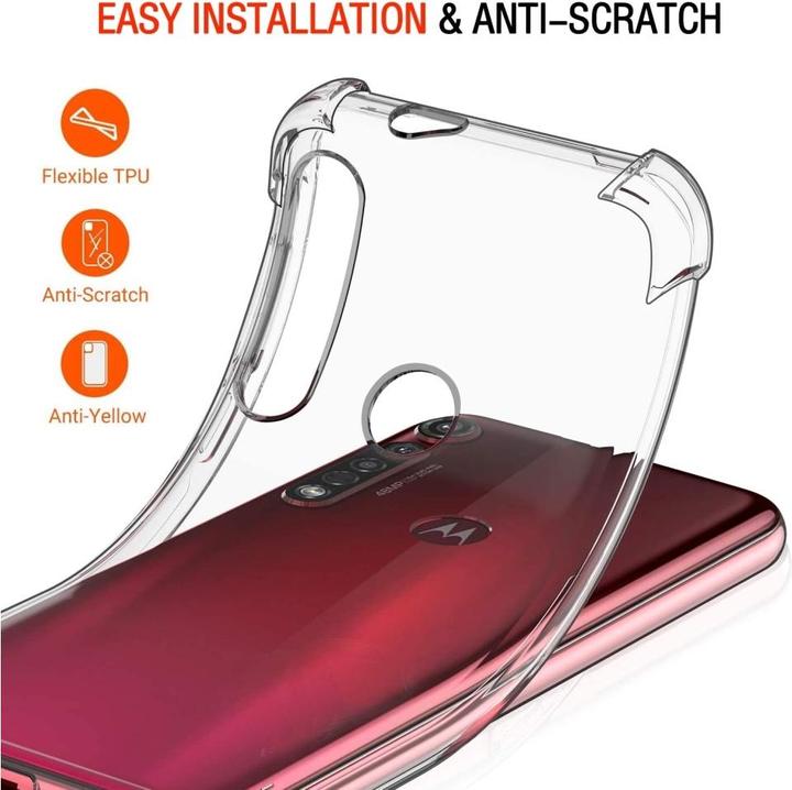 Actual product image Screenguard Motorola Moto G8 Plus Case Crystal Soft Airbag Bumper (Motorola Moto G8 Plus)