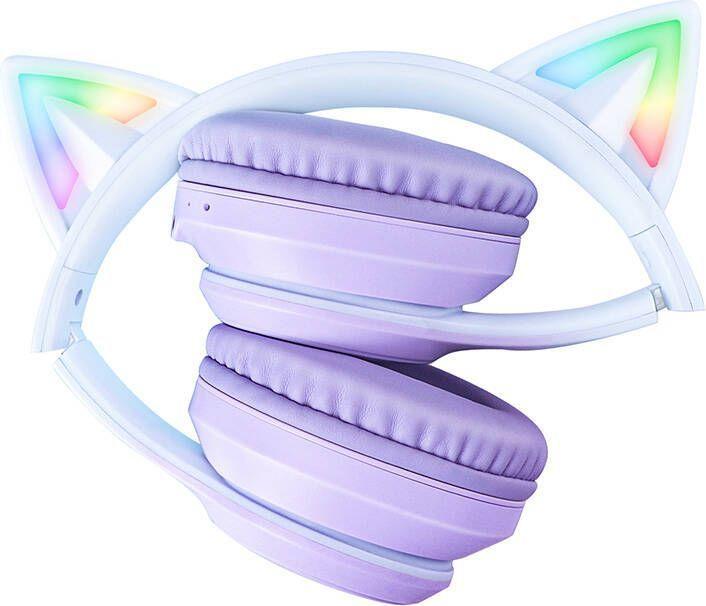 Produktbild Onikuma B90 RGB Cat Ears Gaming Headphones purple (Kabelgebunden, Kabellos)