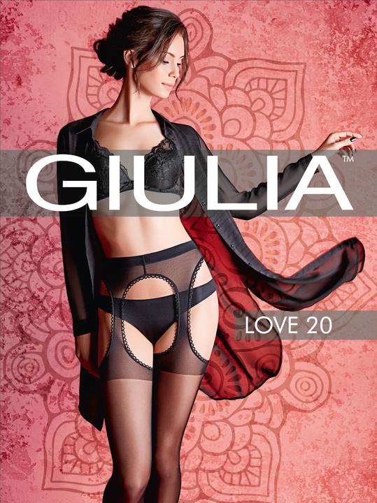 Image du produit Giulia Love 20 Bas porte-jarretelles, couleur noir, taille 44-46 (20 DEN, 44 - 46)