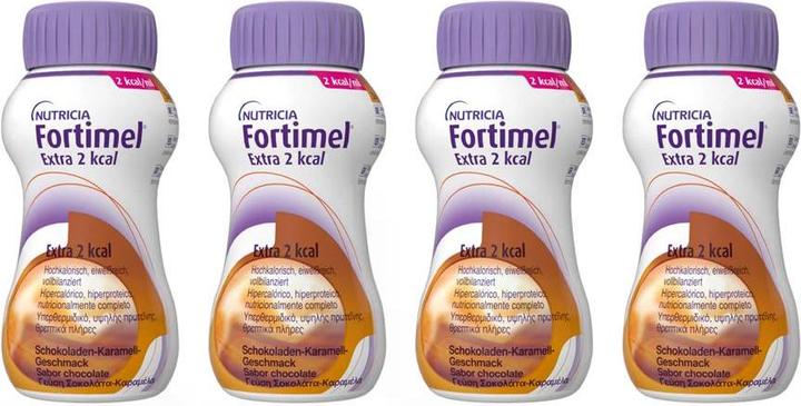Actual product image Fortimel Protein 2Kcal chocolate-caramel (Caramel, Chocolate, 4 x)