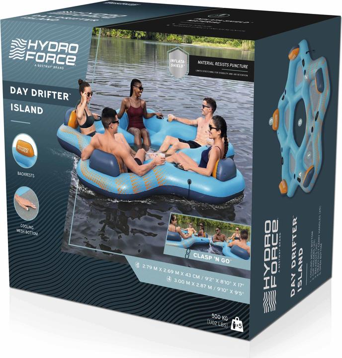 Produktbild Bestway Hydro Force Day Drifter Island 300x287cm