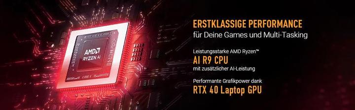 Actual product image ASUS TUF Gaming A16 RTX 4060 (16", AMD Ryzen AI 9 HX 370, 32 GB, 1000 GB, DE)