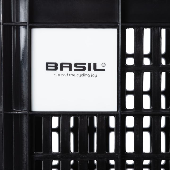 Image du produit Basil bike box L 40L, plastique recyclé, noir (40 l)
